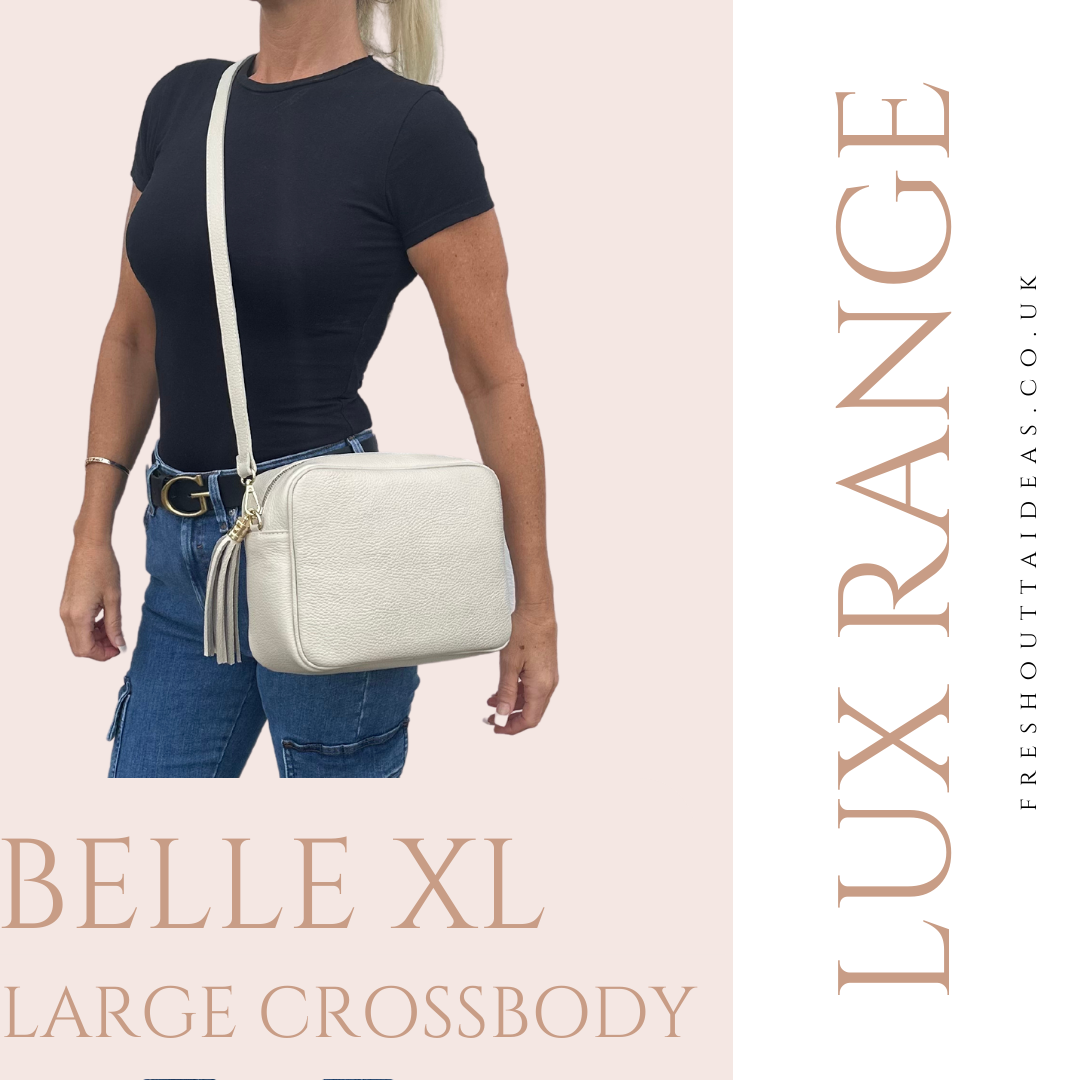 Belle XL Leather Crossbody Camera Bag Fresh Outta Ideas