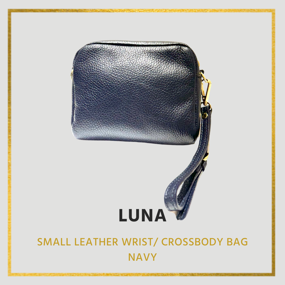Luna Small Leather Wrist/ Crossbody bag