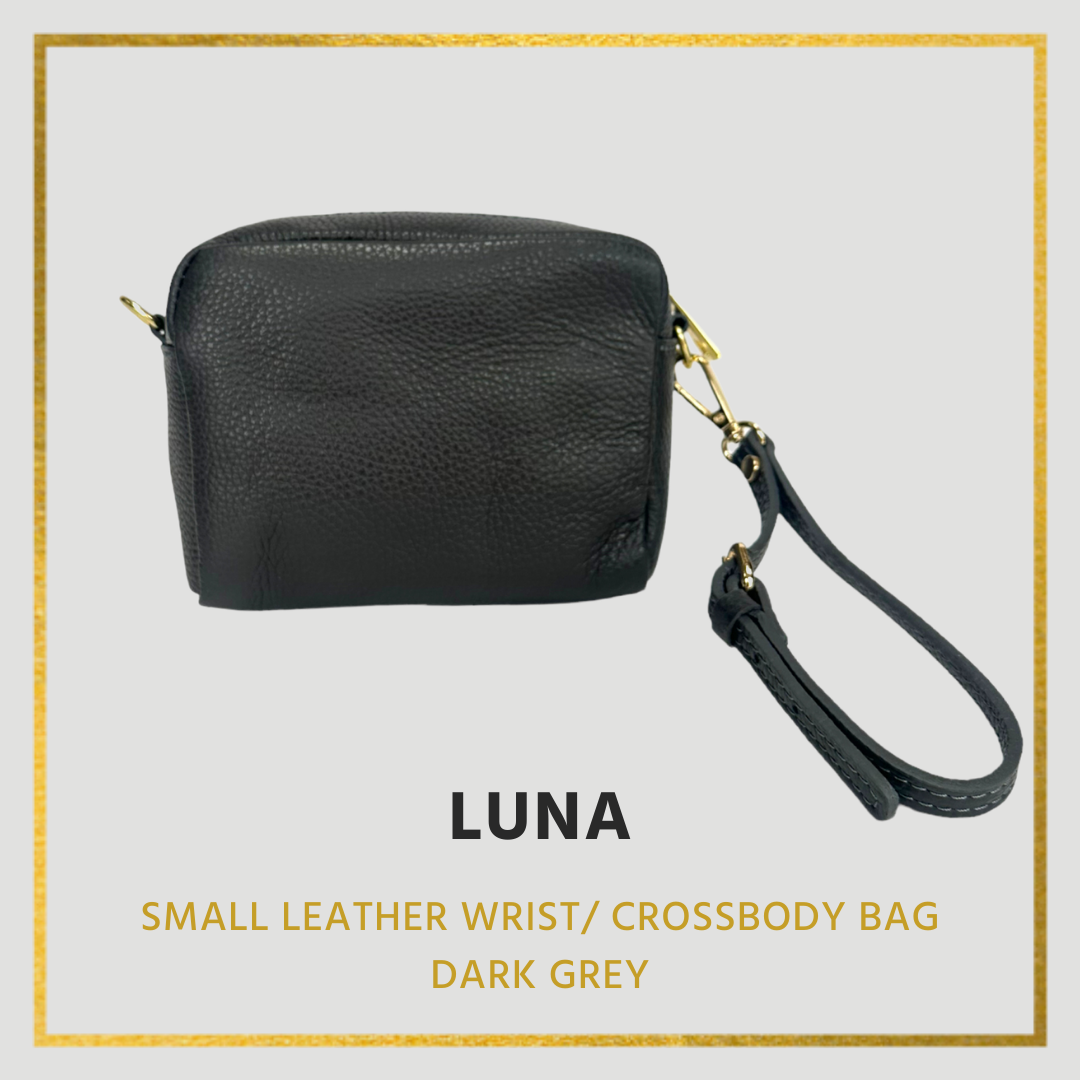Luna Small Leather Wrist/ Crossbody bag