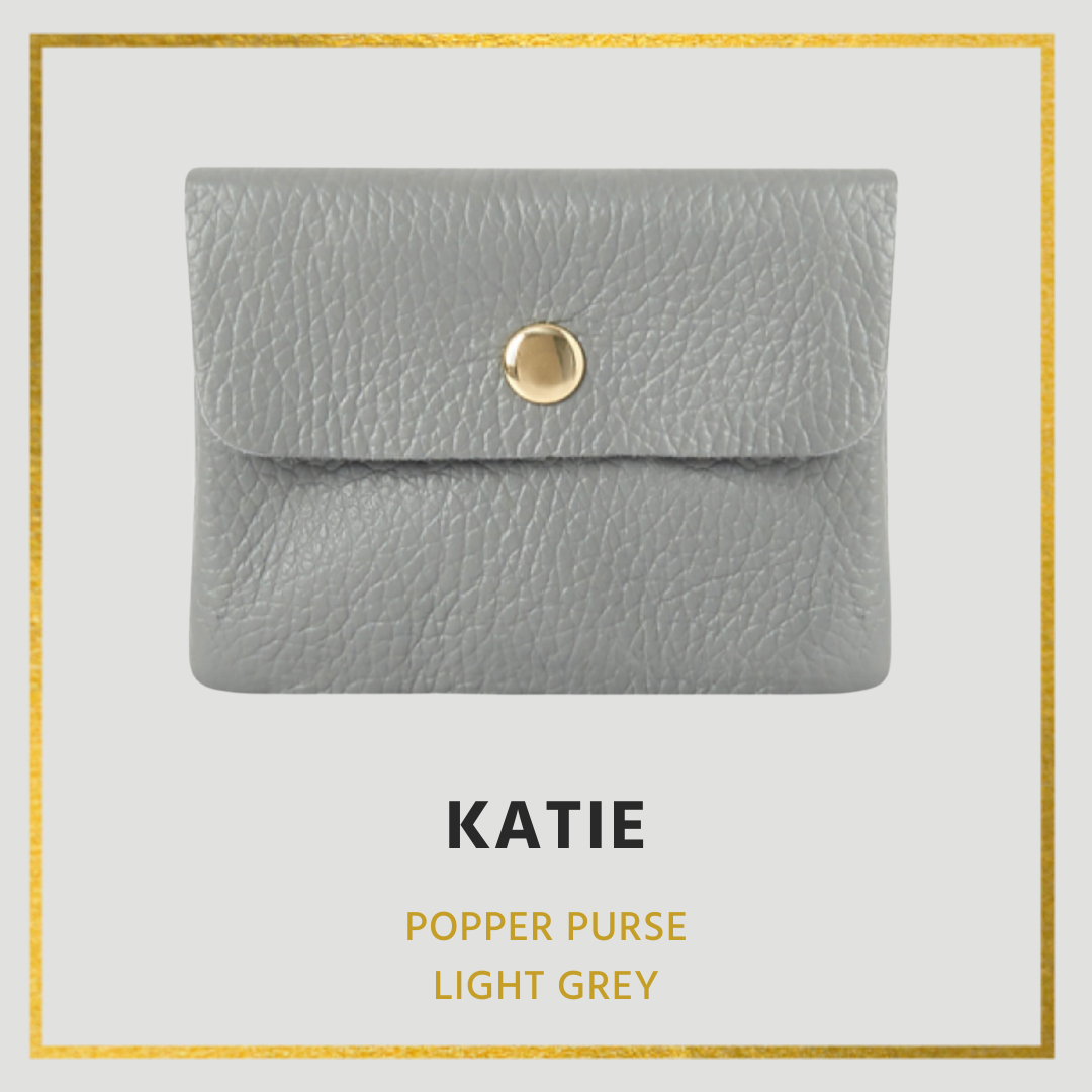 Katie- Leather purse - Small with popper