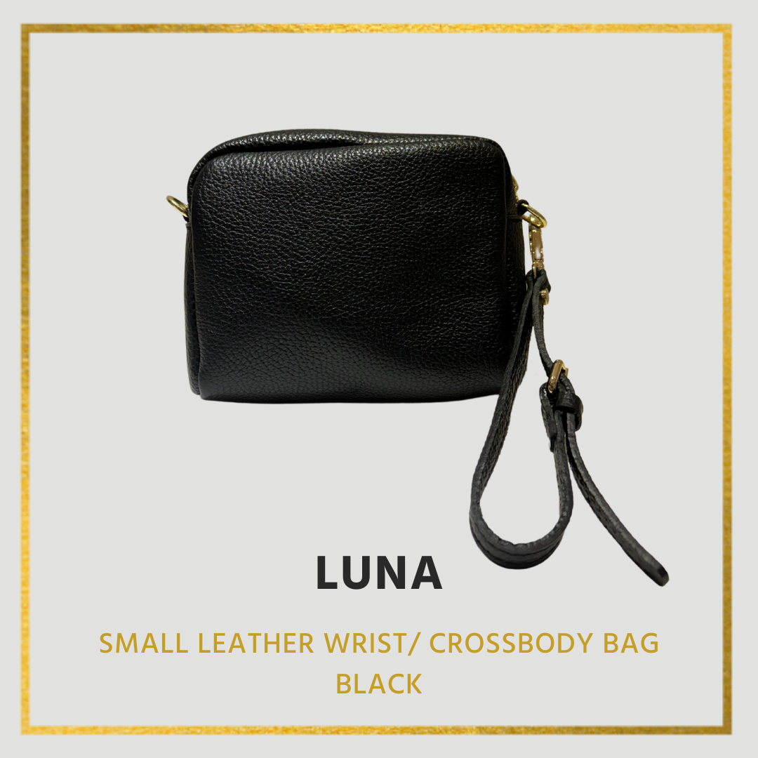Luna Small Leather Wrist/ Crossbody bag