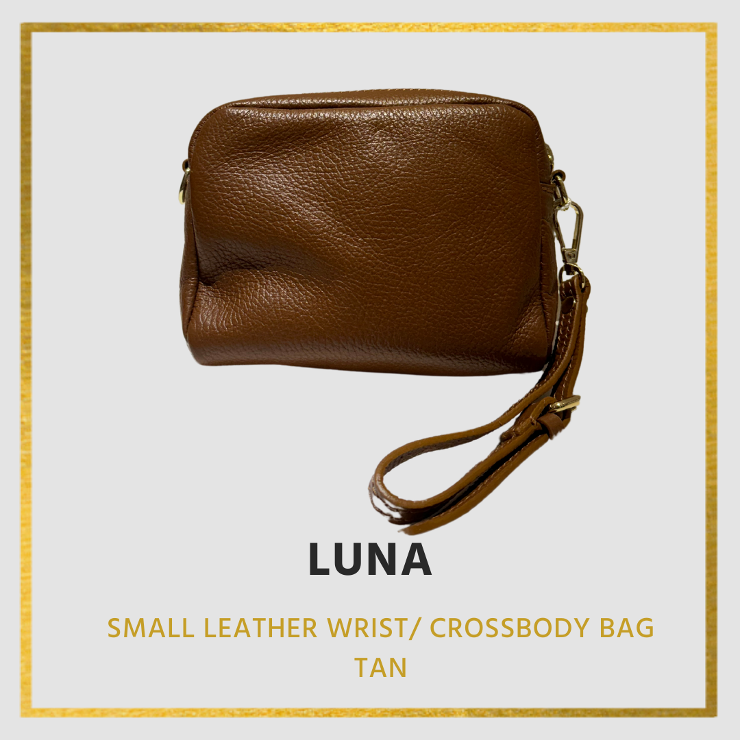 Luna Small Leather Wrist/ Crossbody bag