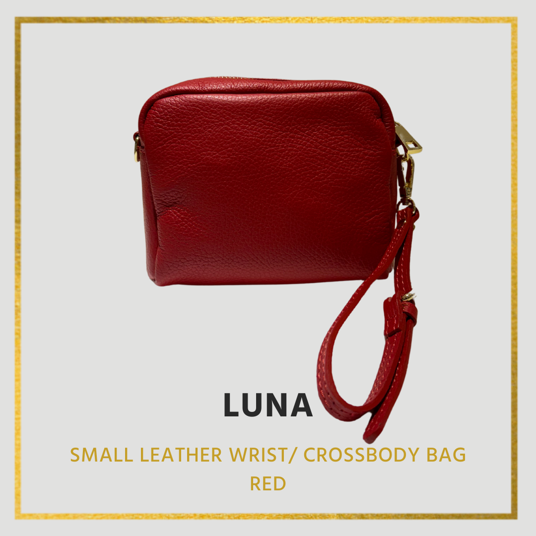 Luna Small Leather Wrist/ Crossbody bag