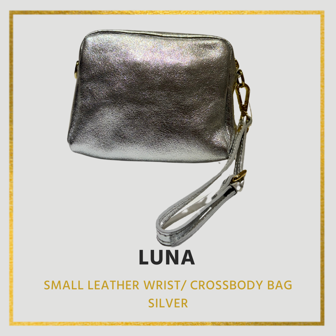 Luna Small Leather Wrist/ Crossbody bag