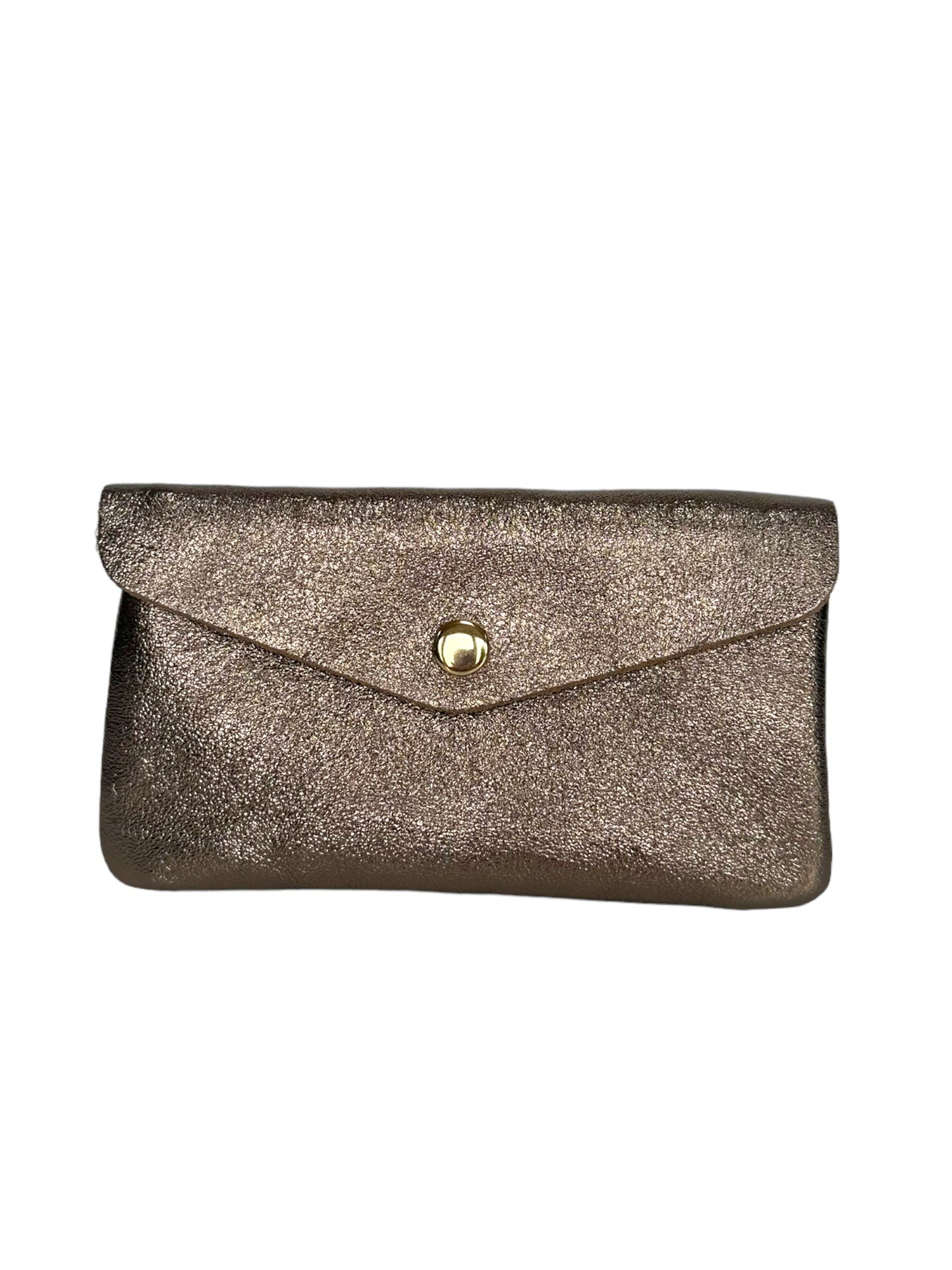 Katie XL - Leather purse with popper