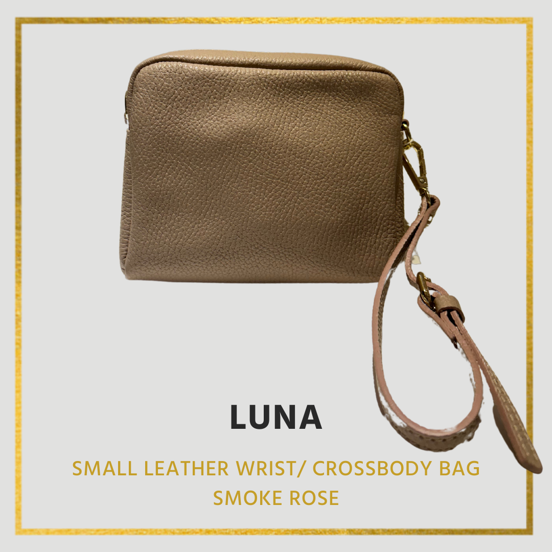 Luna Small Leather Wrist/ Crossbody bag