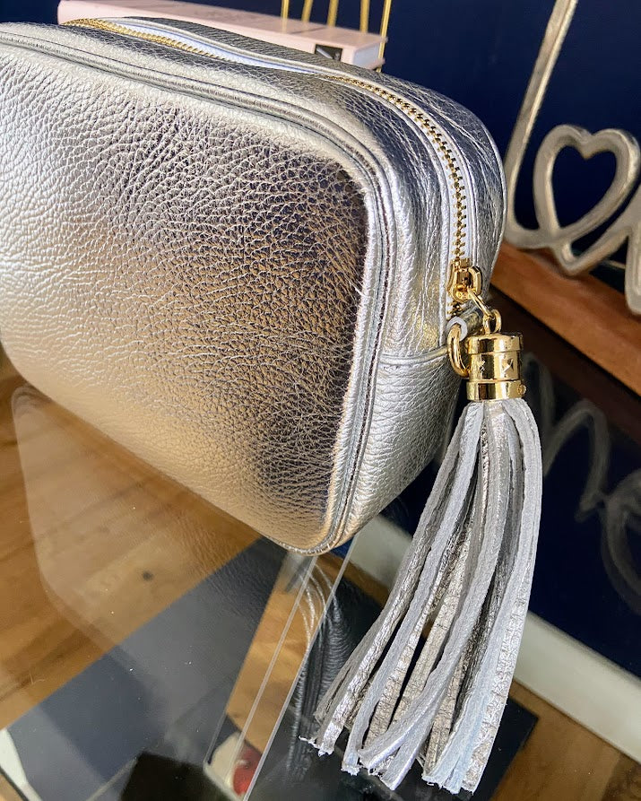 Belle Leather Crossbody Camera Bag