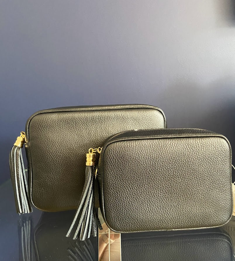 Belle XL Leather Crossbody Camera Bag