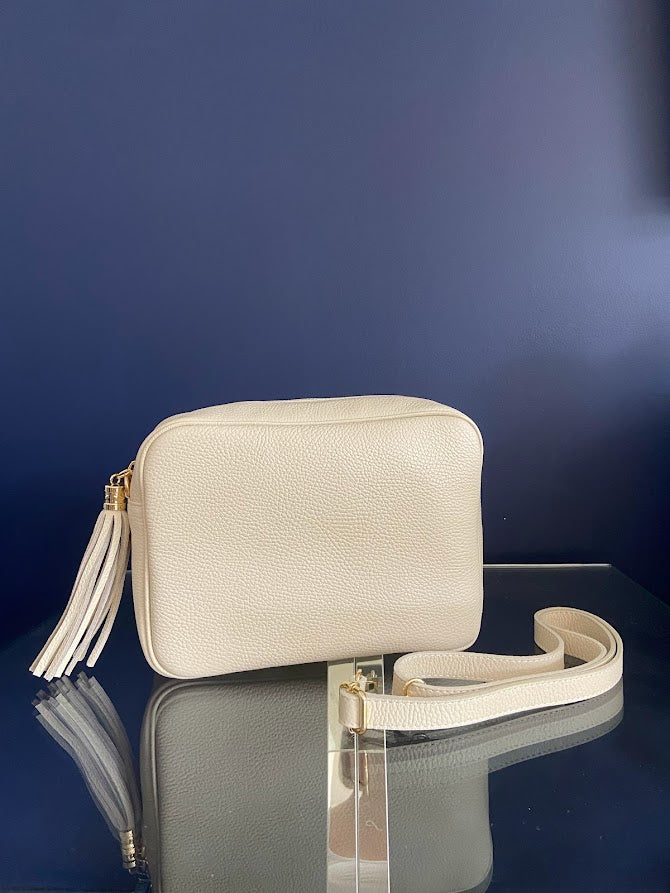 Belle XL Leather Crossbody Camera Bag