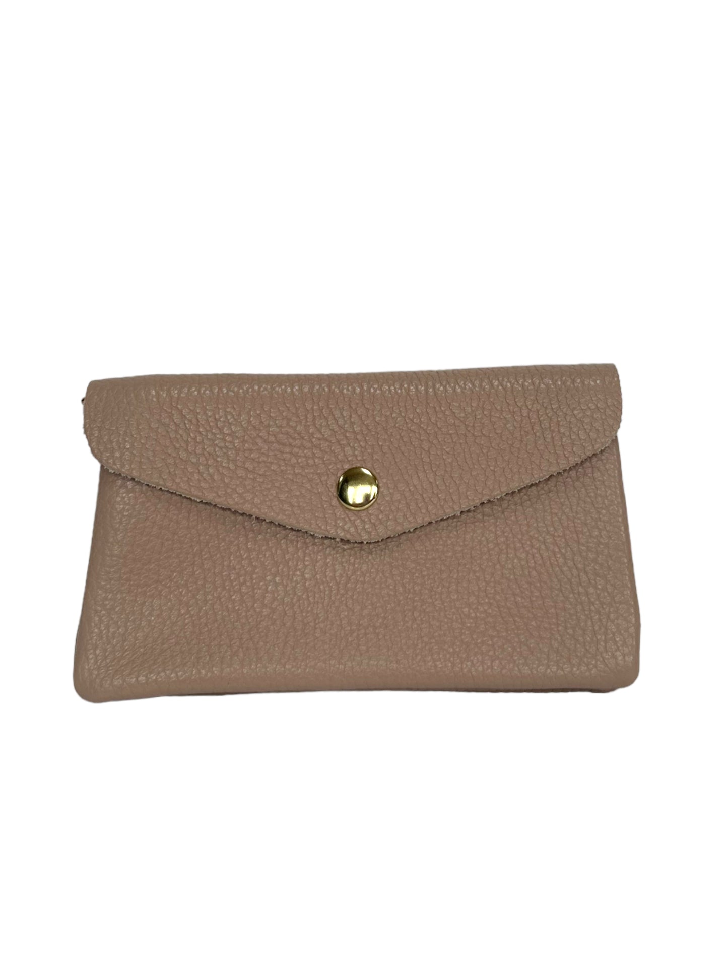 Katie XL - Leather purse with popper