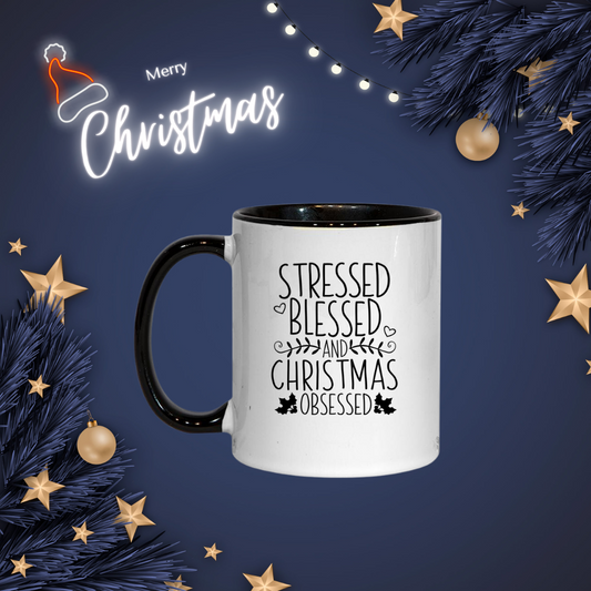 Stressed, Blessed and Christmas Obsessed -  Mug