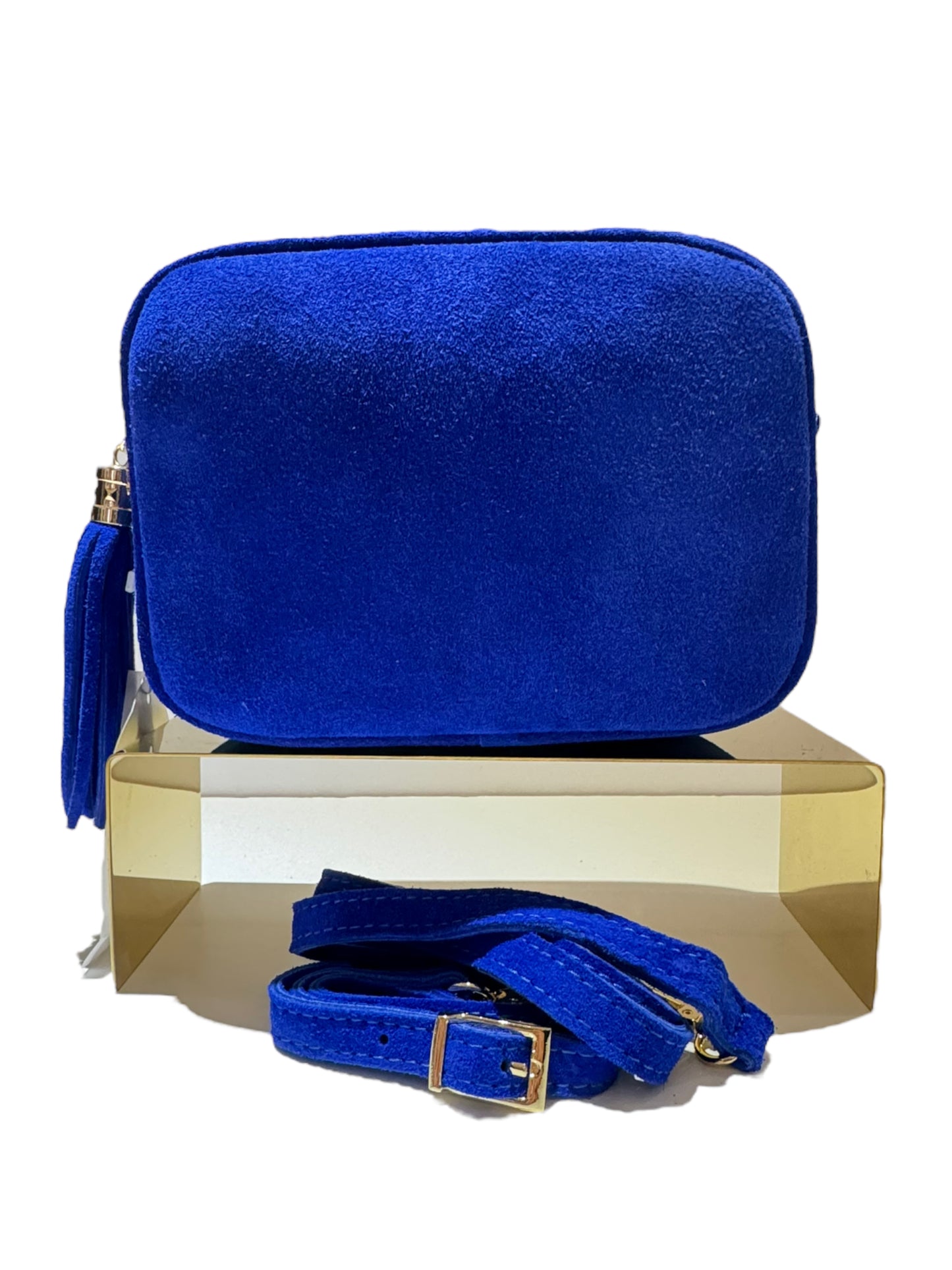 Elle Crossbody Suede Camera Bag