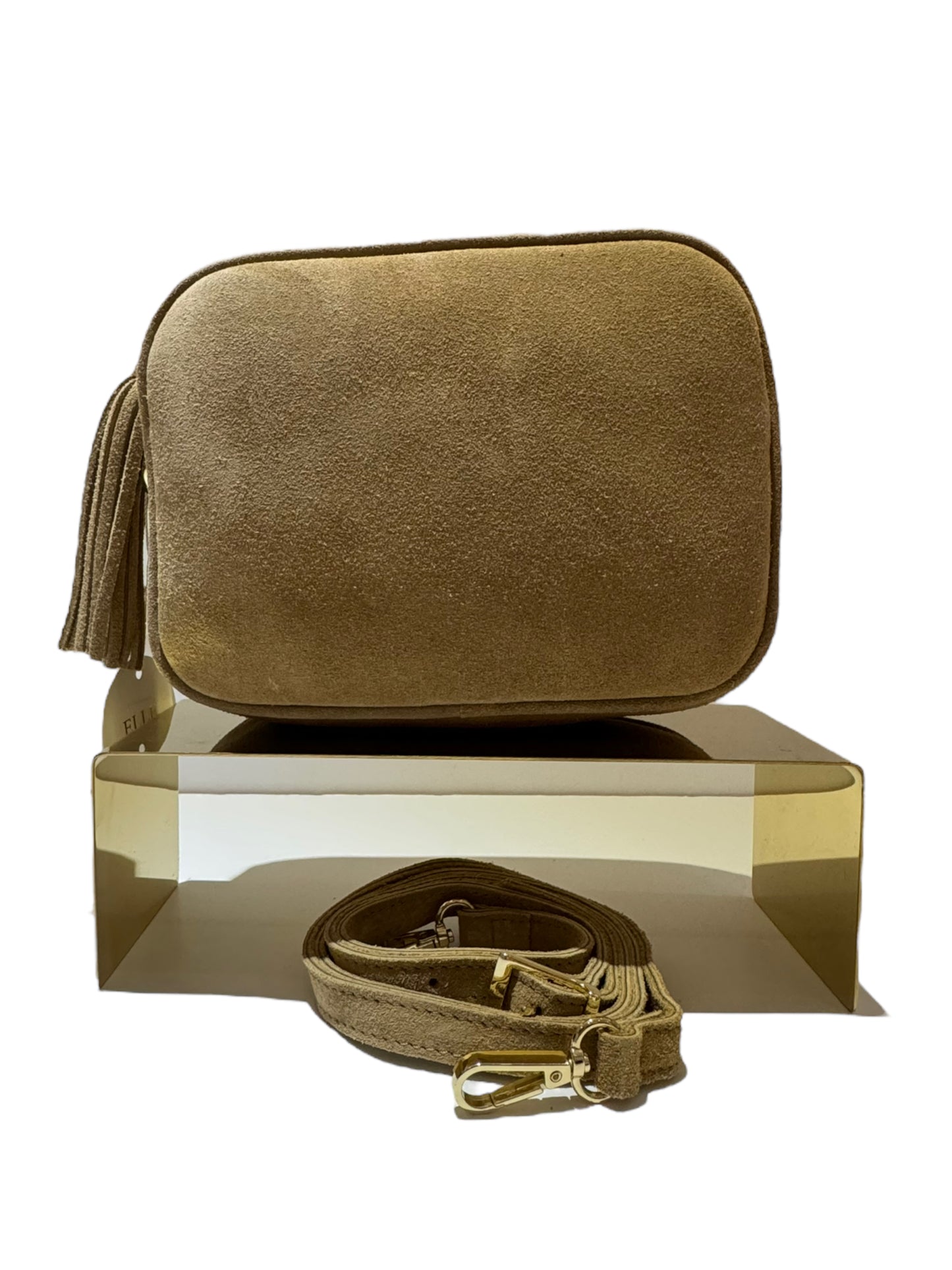 Elle Crossbody Suede Camera Bag