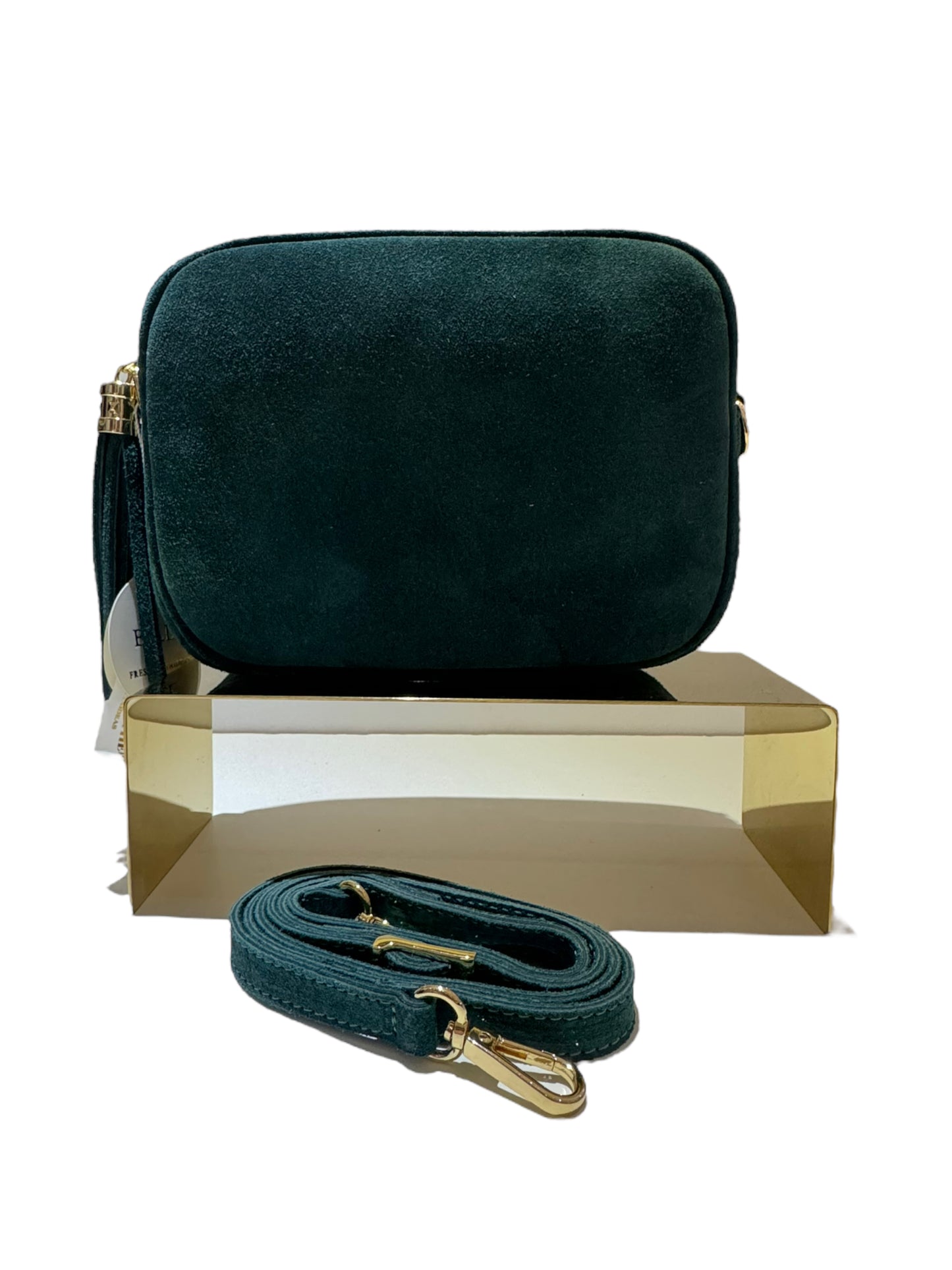 Elle Crossbody Suede Camera Bag