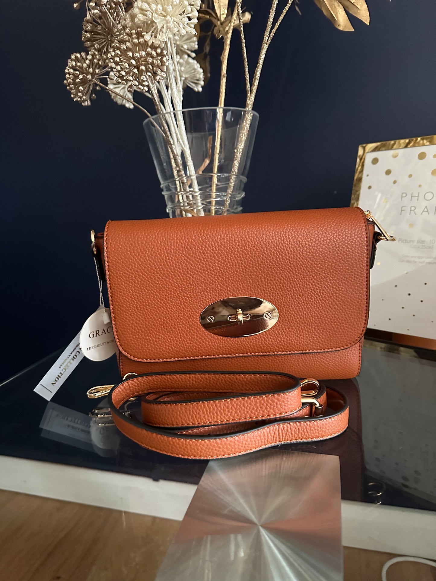 Grace - Fold Over Postman Lock Bag - Vegan Collection