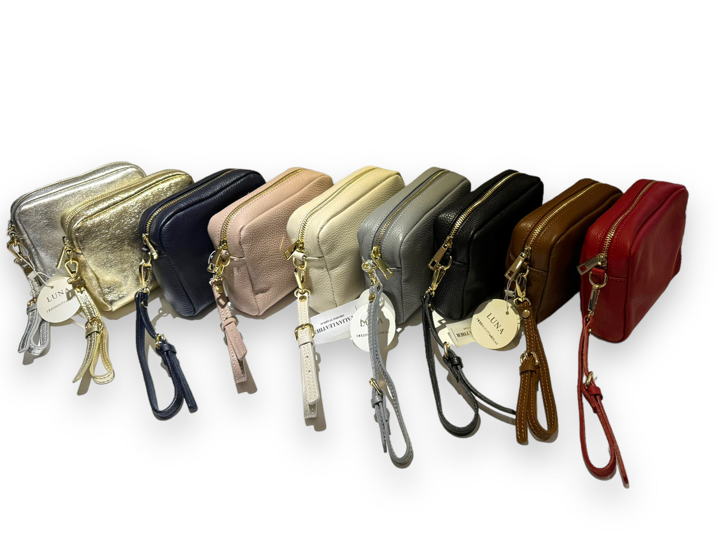Luna Small Leather Wrist/ Crossbody bag