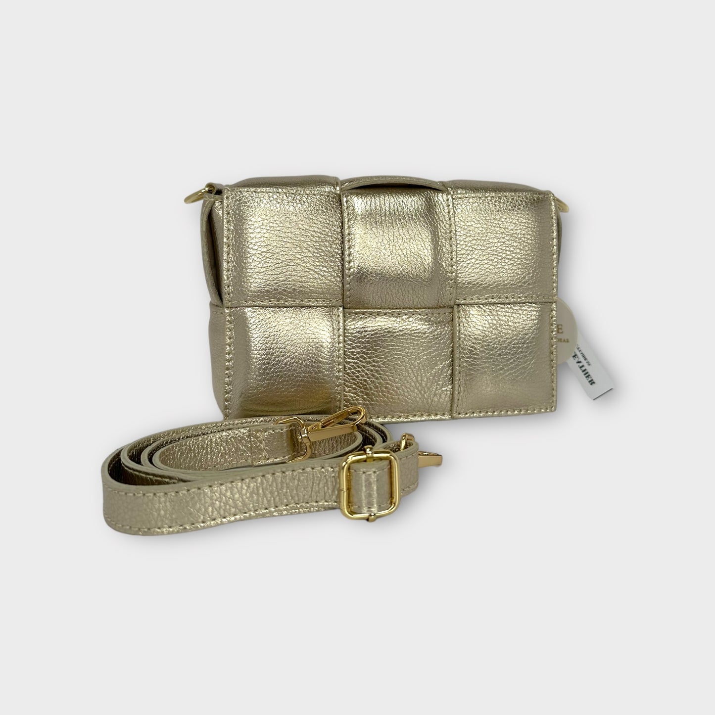 Rome - Woven Leather Cross body bag