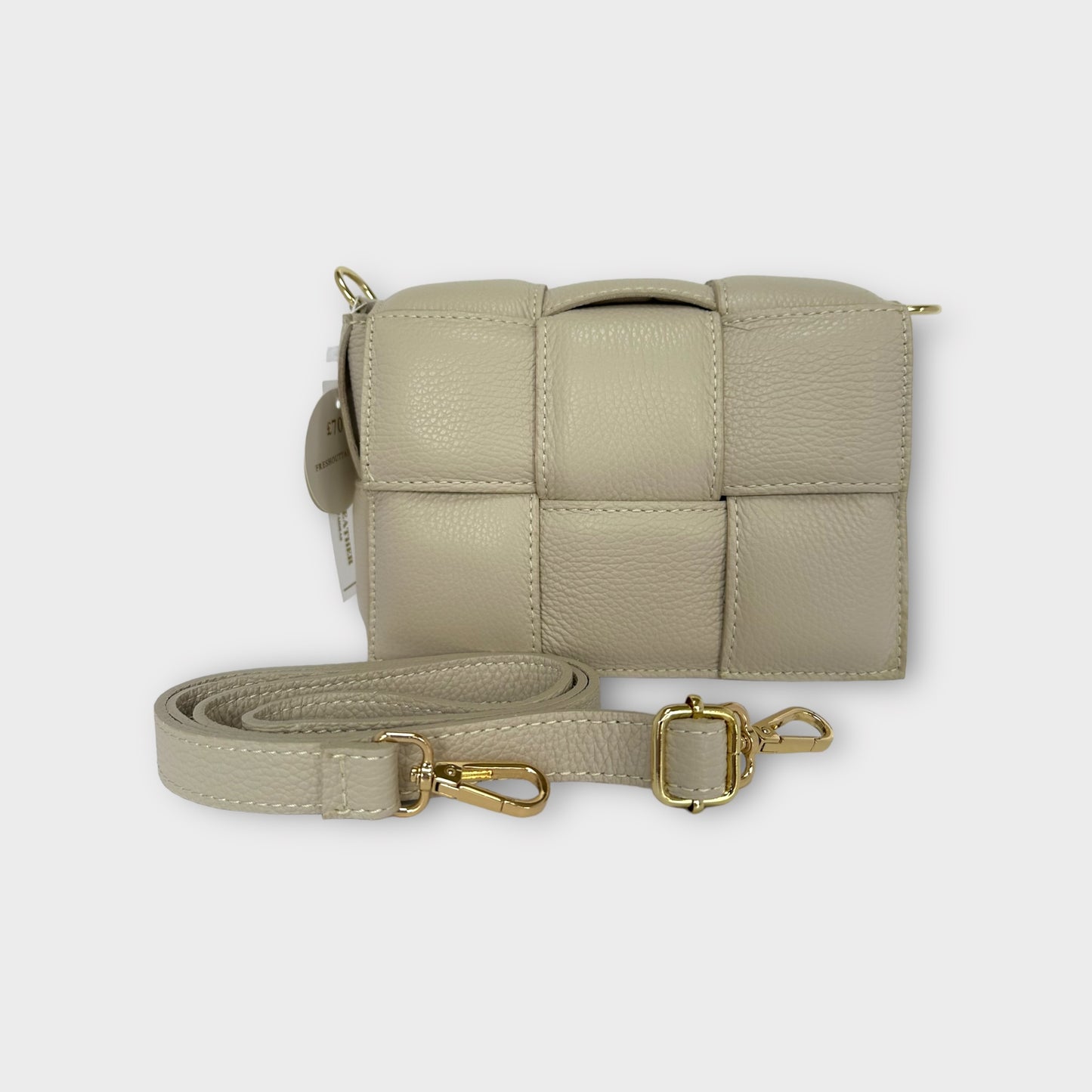 Rome - Woven Leather Cross body bag
