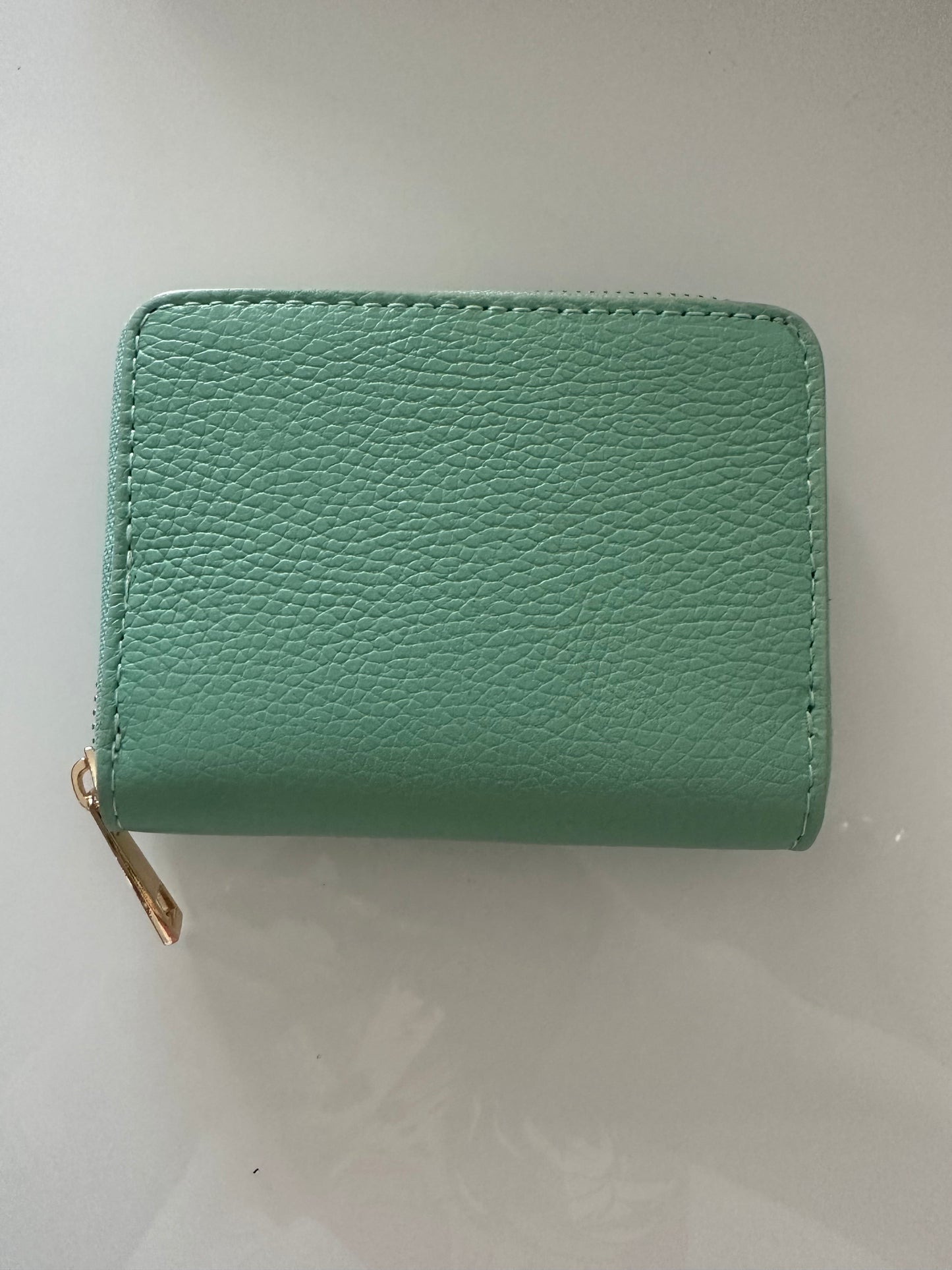 Small Leather Zip Round Purse