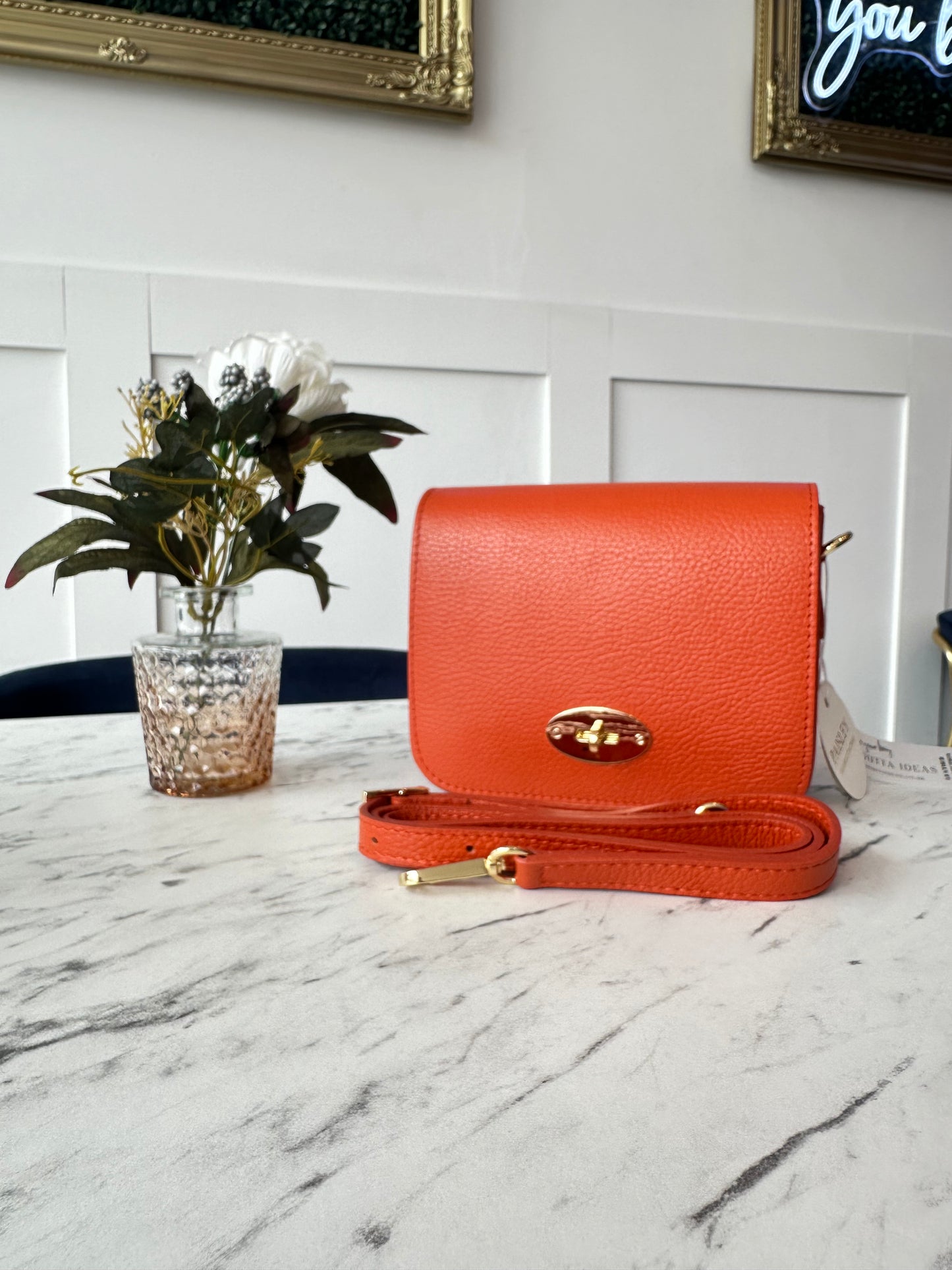 Paisley Postman Lock Crossbody Bag