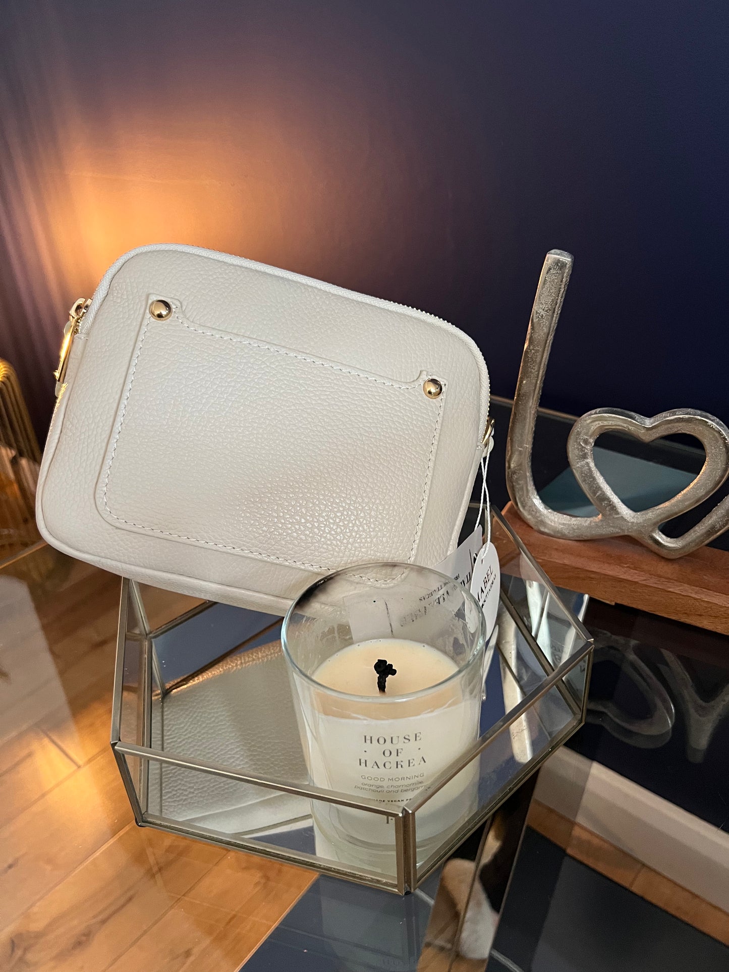 Mabel -Double Zipped Crossbody Leather Bag