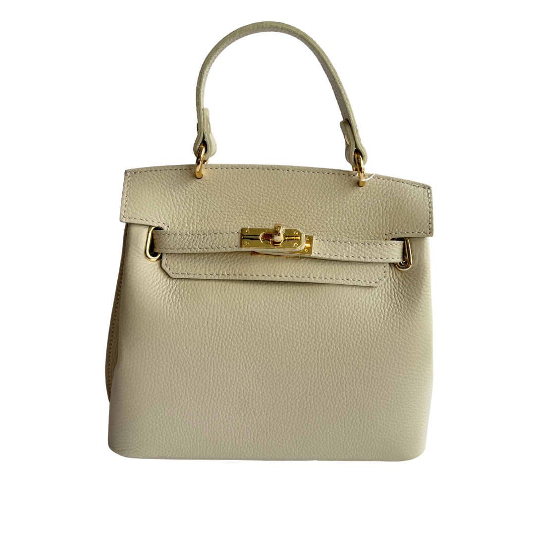 Hetty - Leather top carry handle bag