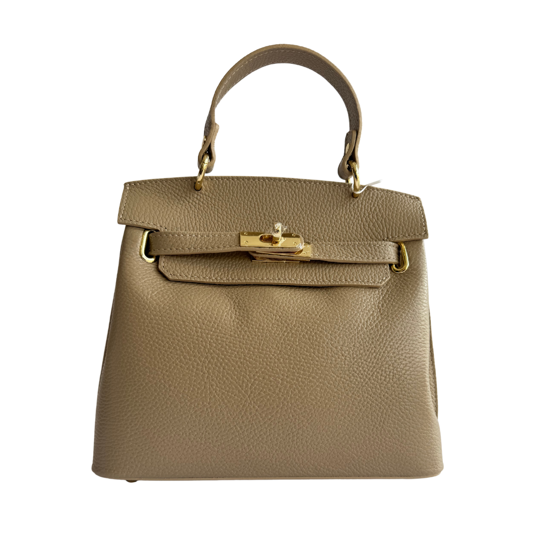 Hetty - Leather top carry handle bag