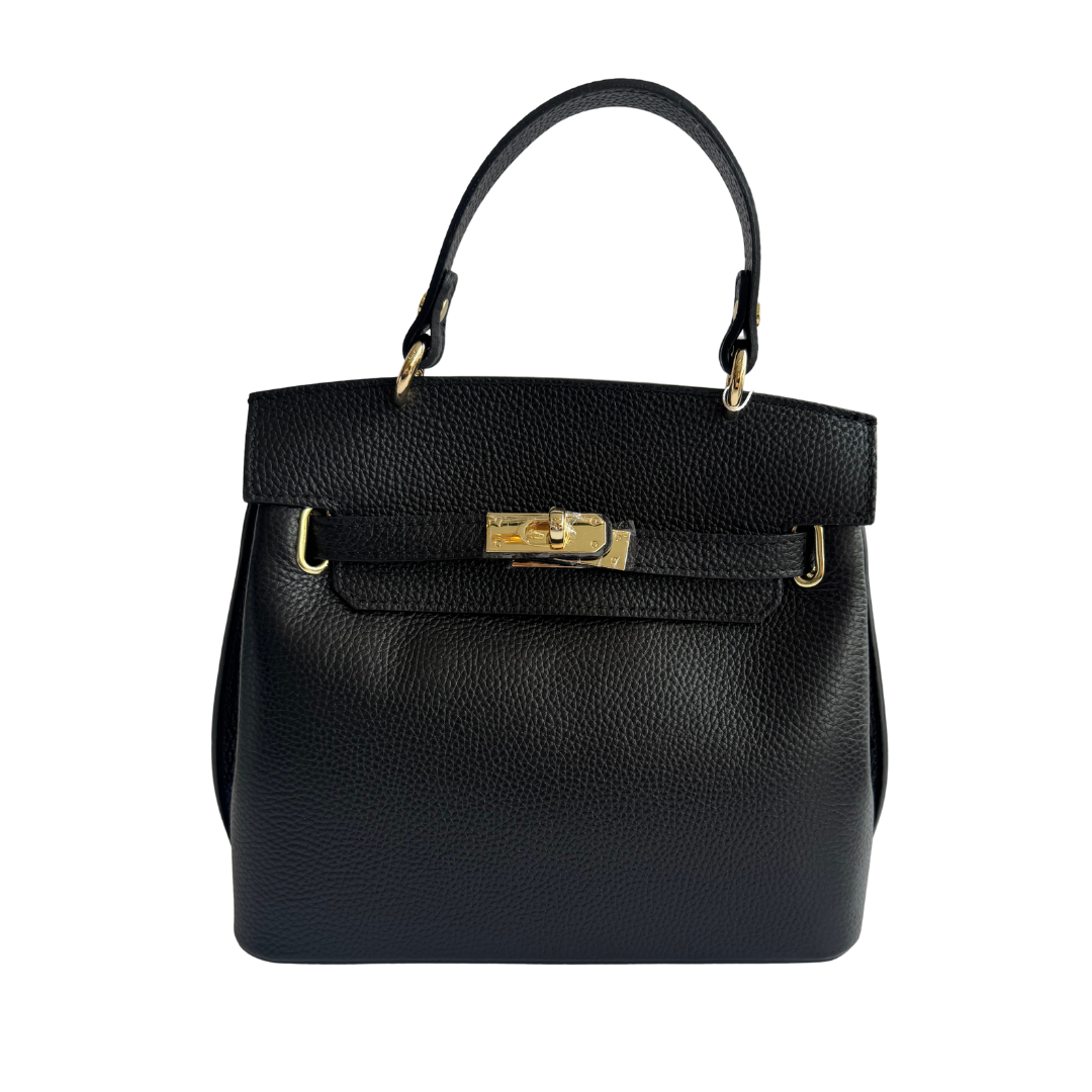 Hetty - Leather top carry handle bag
