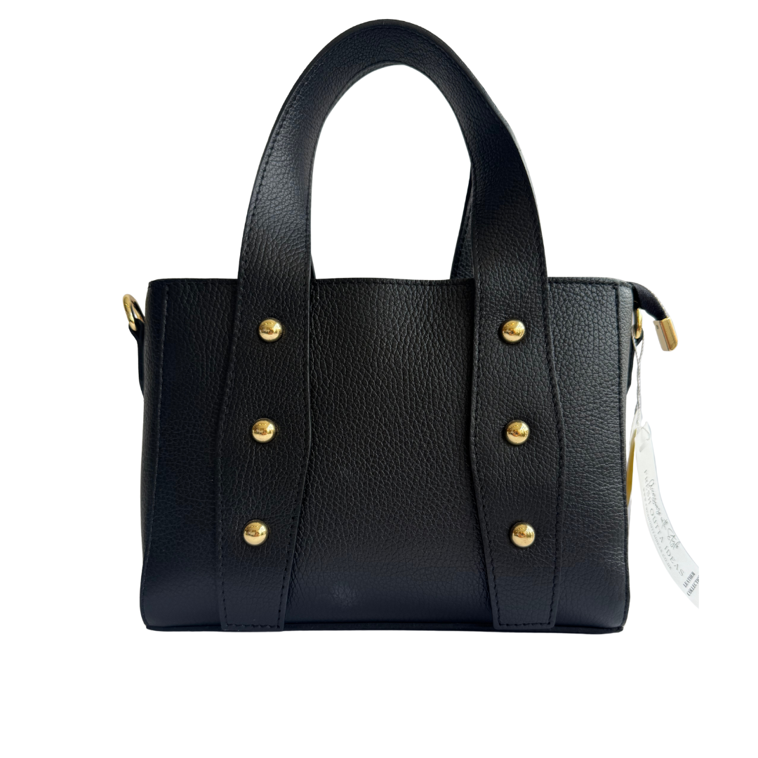 Cali - Leather tote bag with studs