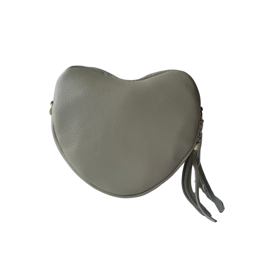 May - Heart shaped leather crossbody bag