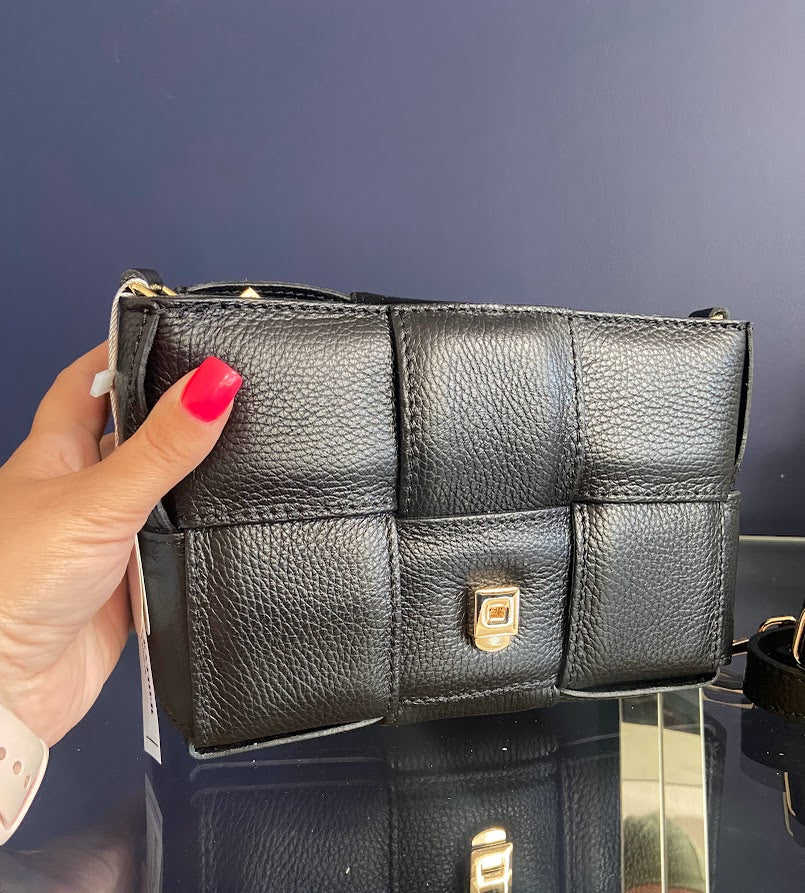 Rome - Woven Leather Cross body bag
