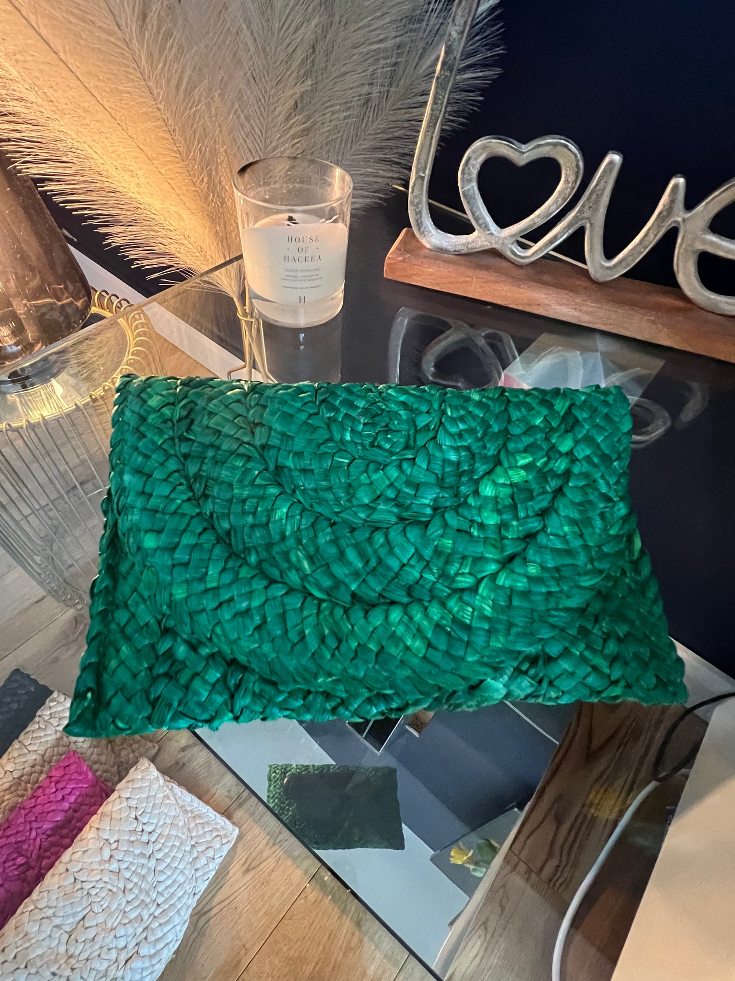 Straw Clutch Bag