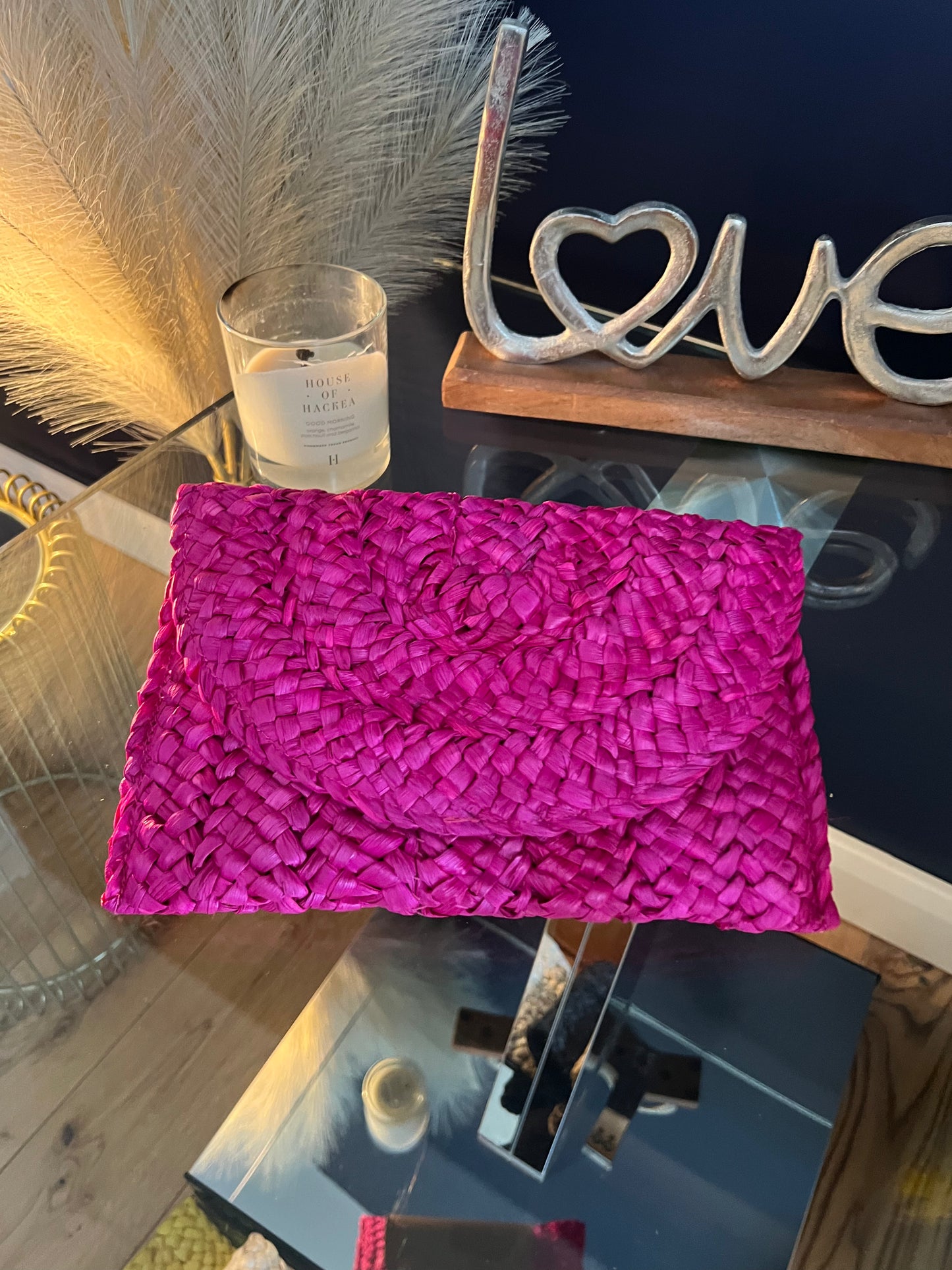 Straw Clutch Bag