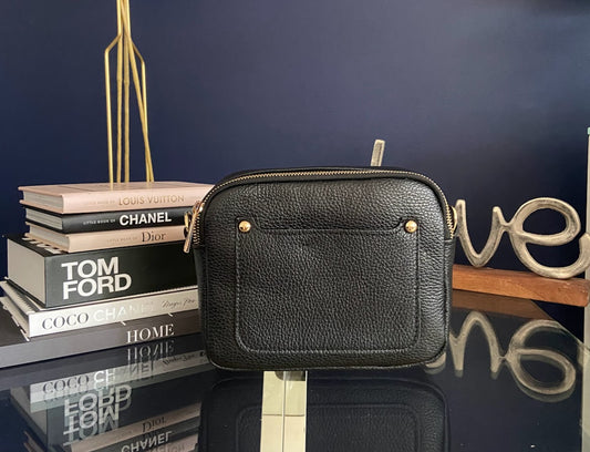 Mabel -Double Zipped Crossbody Leather Bag