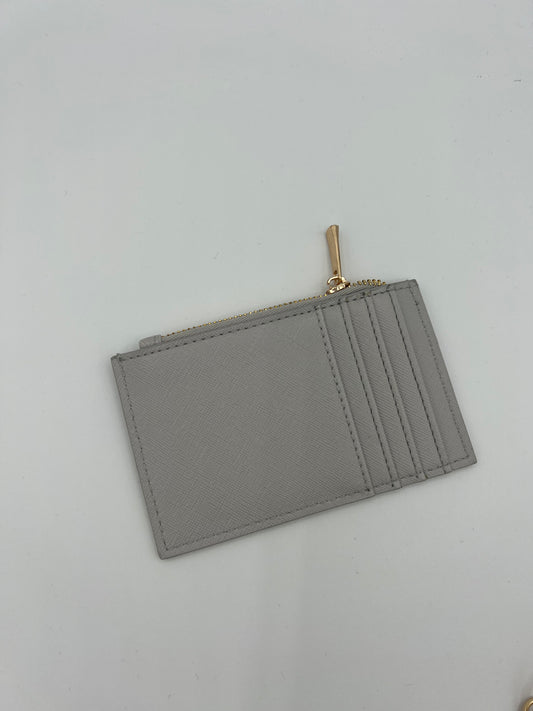 Card Wallet with Coin Purse (Vegan) - Pale Grey