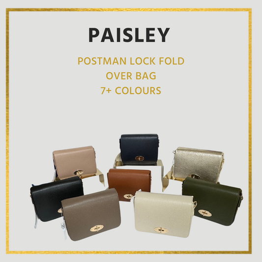 Paisley Postman Lock Crossbody Bag