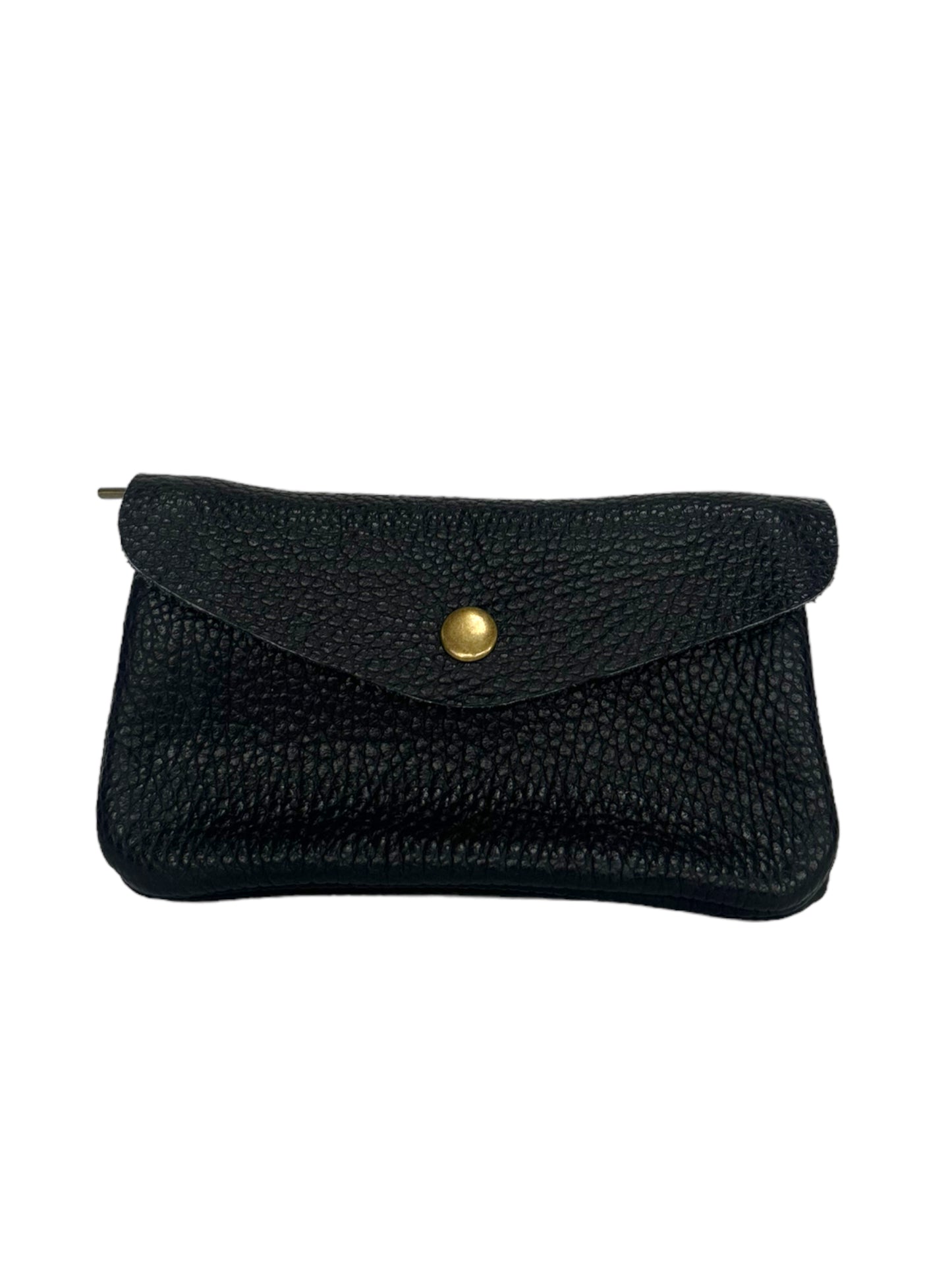 Katie XL - Leather purse with popper