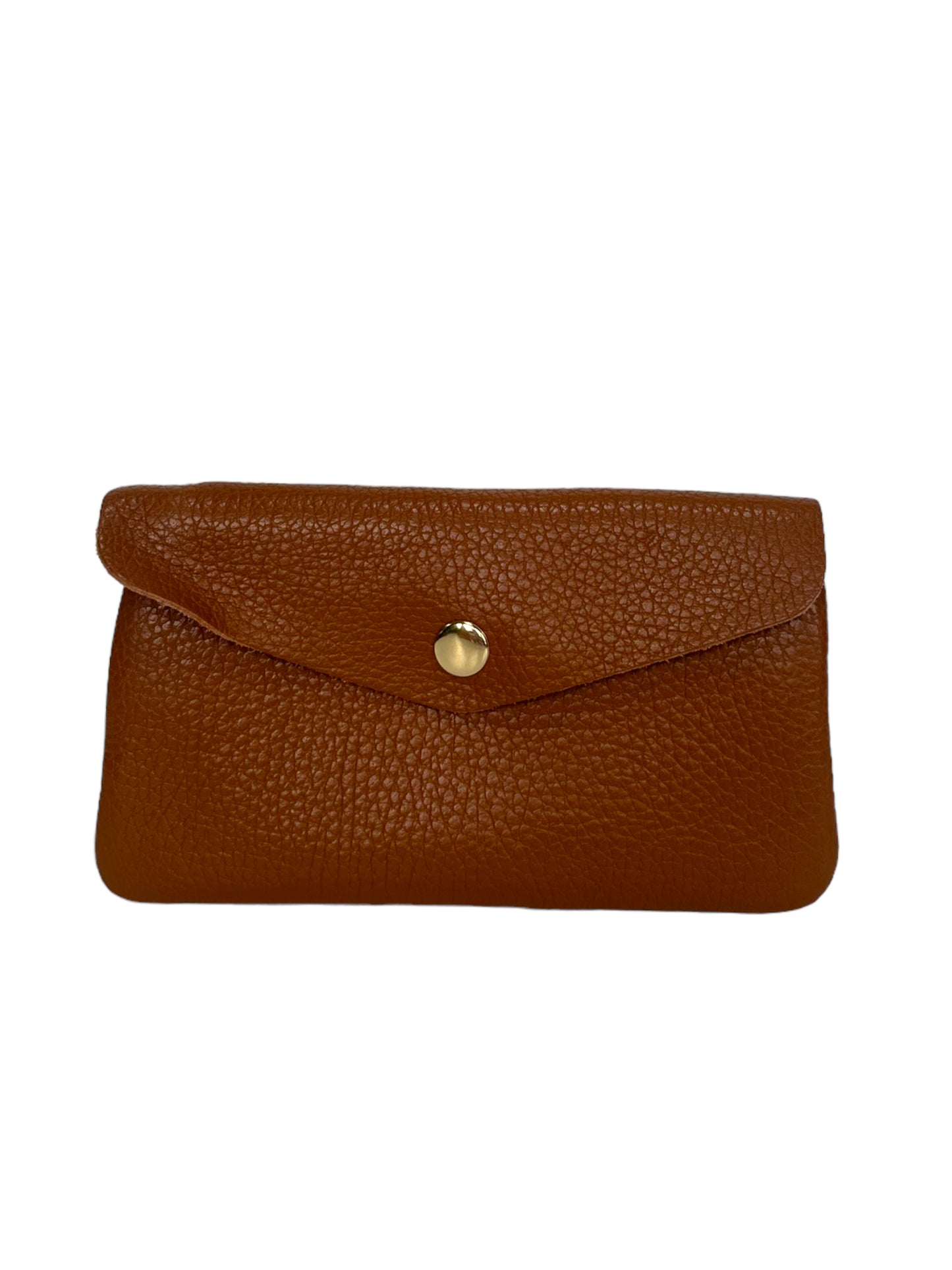 Katie XL - Leather purse with popper