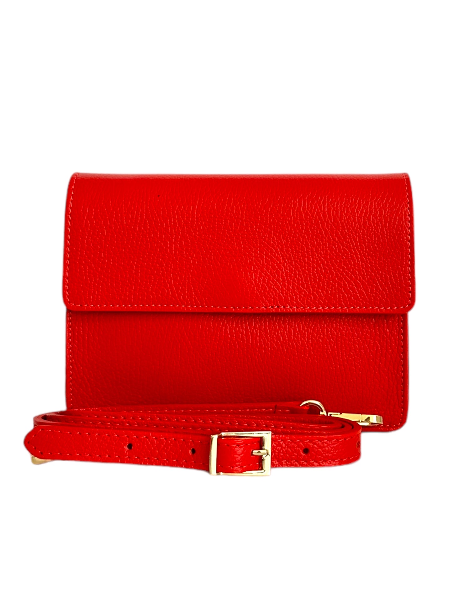 Rosie - Leather Fold Over Crossbody Bag - 9 Colours