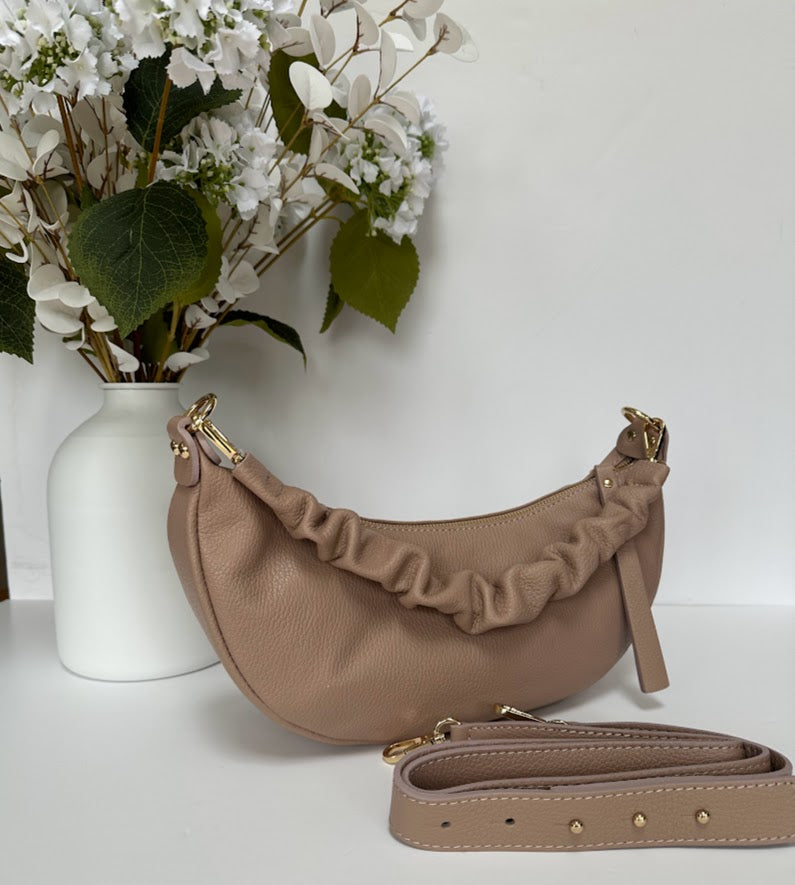 Margot - Crescent Shaped Leather bag