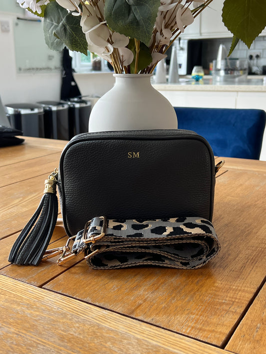 Belle Leather Crossbody Camera Bag