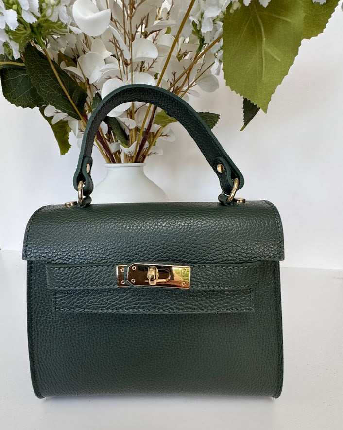 Rosa - Leather Top handle Crossbody bag