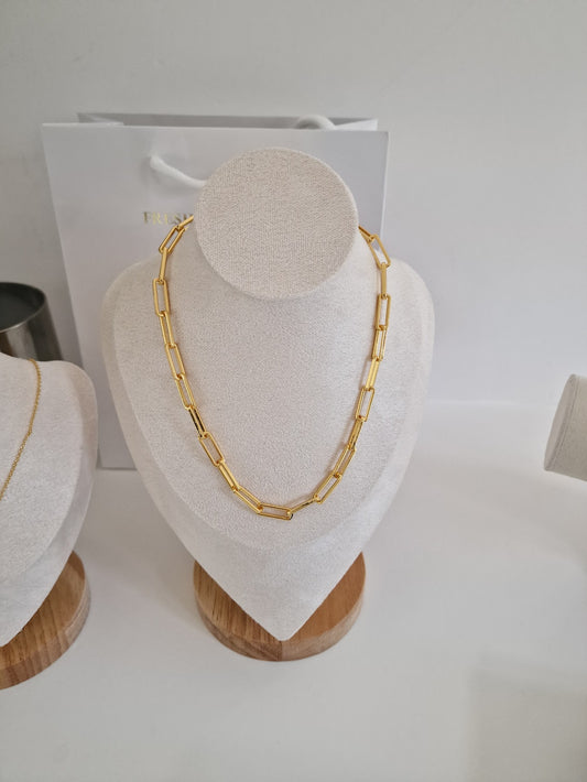 Gold Lunar - Gold Paperclip Chain