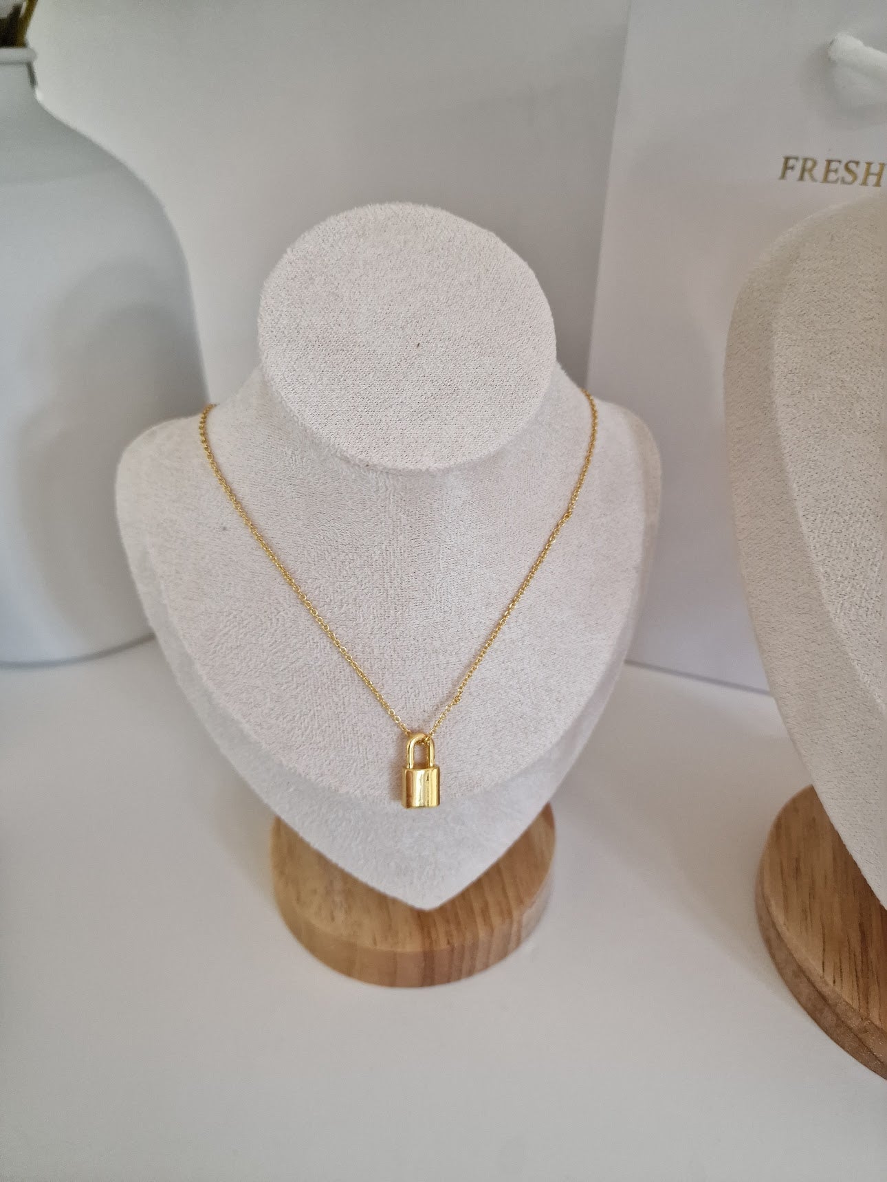 Gold Lunar - Gold Padlock Necklace