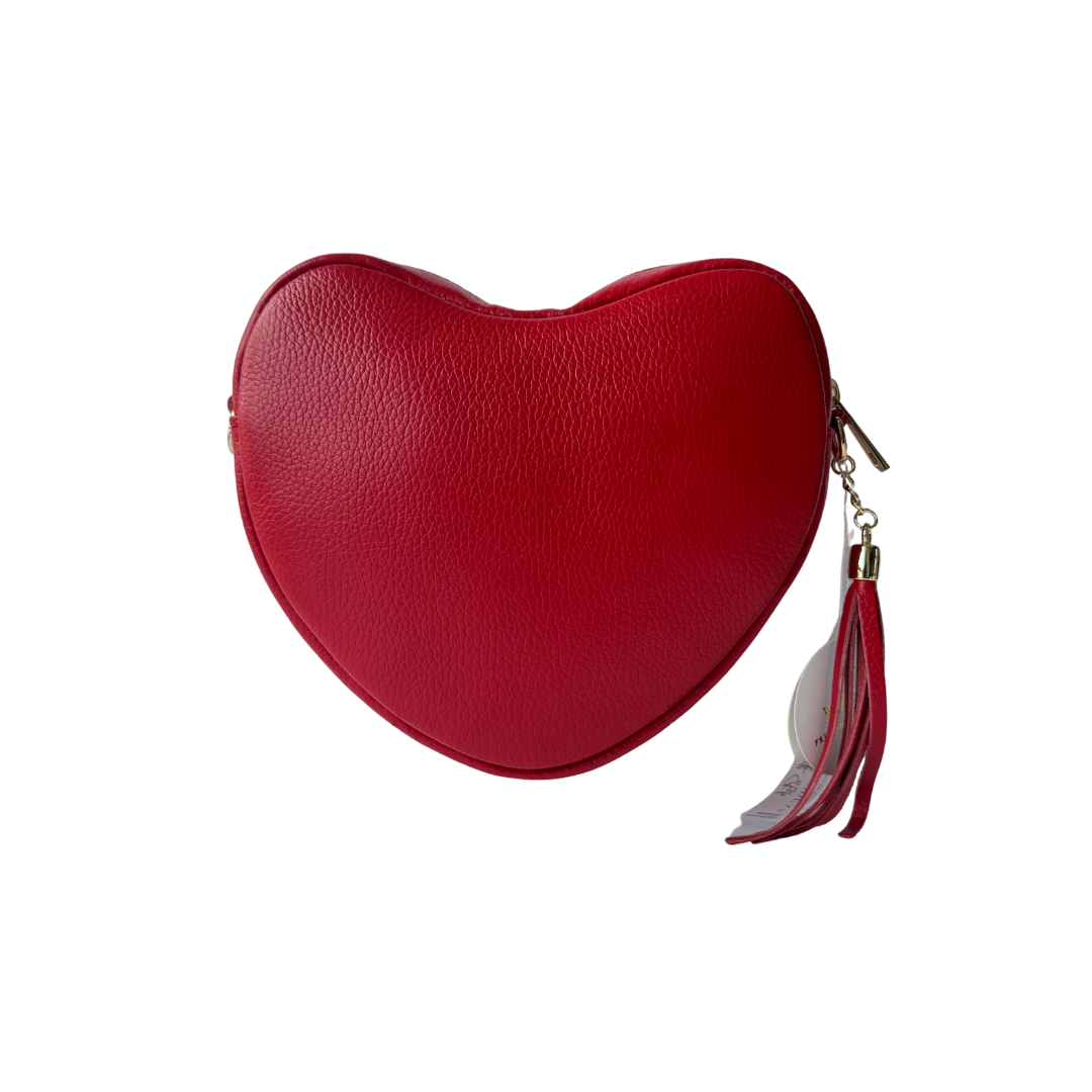 May - Heart shaped leather crossbody bag