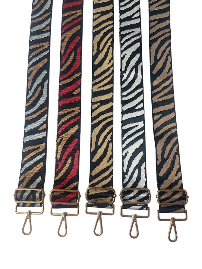 Zebra Design - Woven Detailed Bag Straps