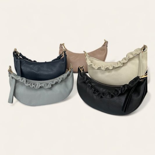 Margot - Crescent Shaped Leather bag