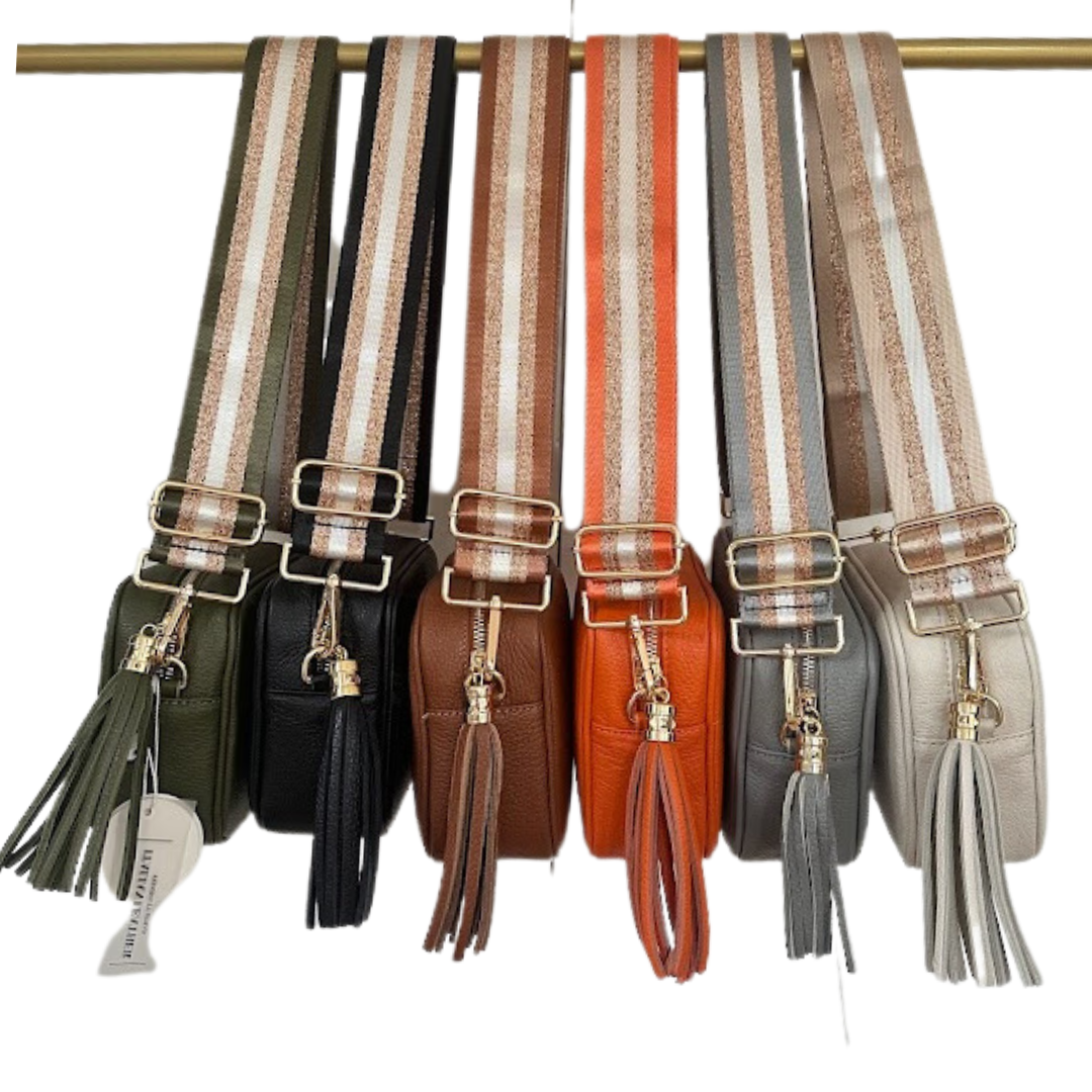 Stripes - Woven Detailed Bag Straps