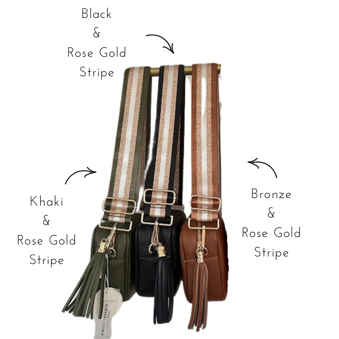 Stripes - Woven Detailed Bag Straps
