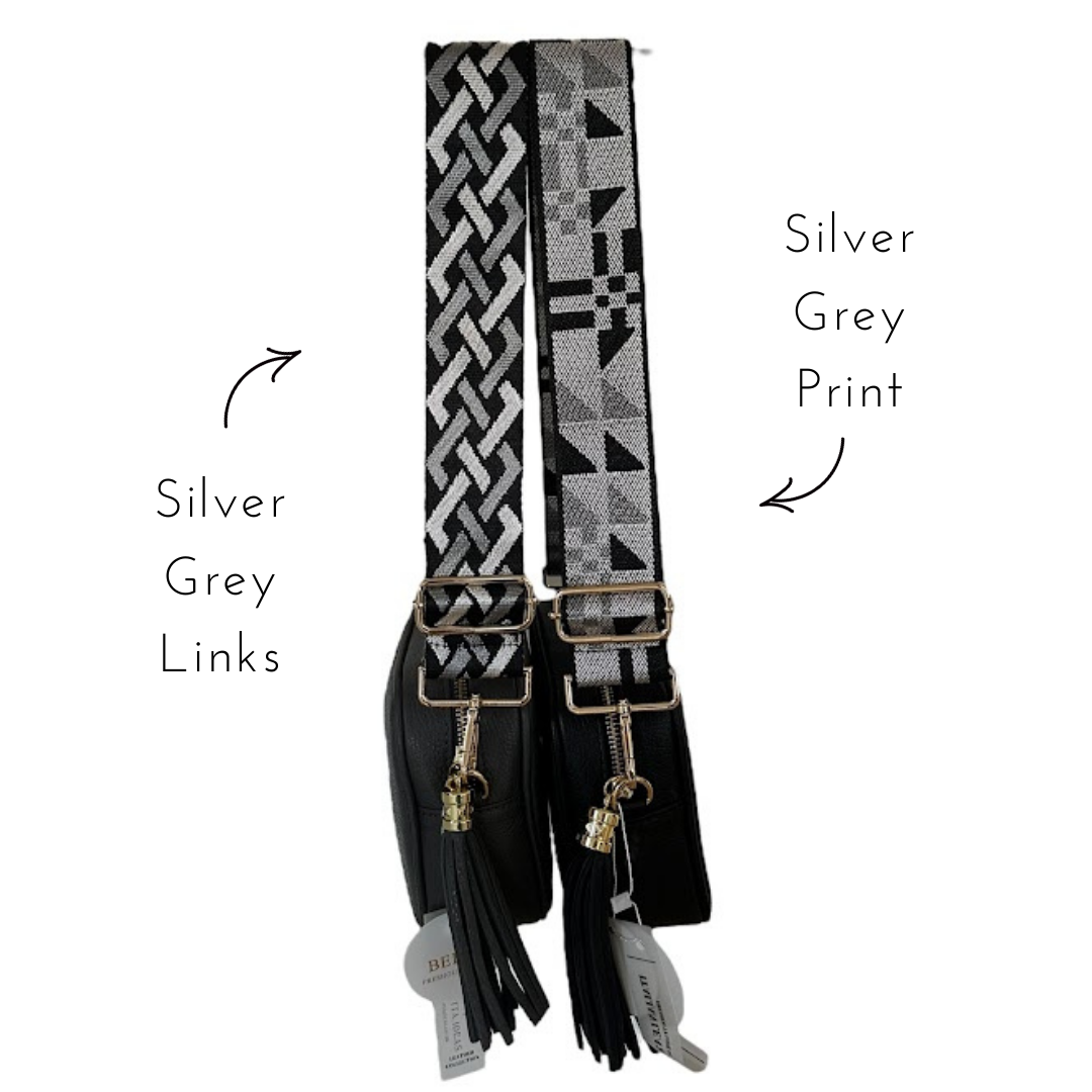 Patterned Design - Woven Detailed Bag Straps